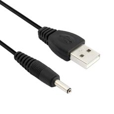 Cavo di alimentazione da USB maschio a CC 3,5 x 1,35 mm, lunghezza: 1,2 m (nero)