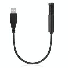 Yanmai SF-558 Mini microfono professionale per registrazione a condensatore stereo da studio USB, lunghezza cavo: 15 cm (nero)