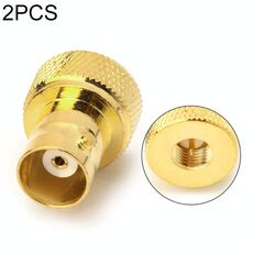 Connettore coassiale RF da 2 pezzi BNC femmina a SMA maschio