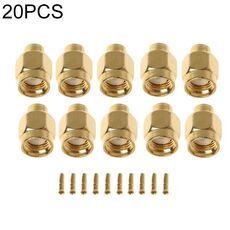 20 PCS SMA-JB3 Connettore RF SMA Vite interna maschio e perno a saldare semirigido