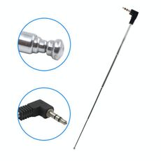 Antenna radio FM retrattile da 3,5 mm per telefono cellulare, lunghezza massima: 24,5 cm