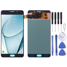 Schermo LCD originale Super AMOLED per Galaxy A9 Pro (2016) / A910F Digitizer Assemblaggio completo (nero)