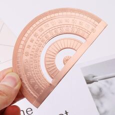 Goniometro Righello Disegno Misurazione Strumento matematico Studenti Cancelleria Righello angolare in metallo