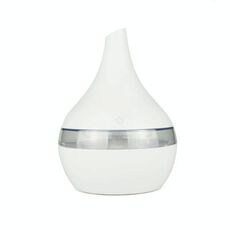 2 PCS 300ml USB elettrico Aroma diffusore d'aria legno Umidificatore d'aria ad ultrasuoni Olio essenziale Aromaterapia Cool Mist Maker (Bianco)