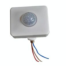Interruttore per faretti da parete con sensore di movimento a infrarossi PIR di sicurezza automatica, dimensioni: 10 mm (bianco)