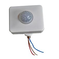 Interruttore per faretti da parete con sensore di movimento a infrarossi PIR di sicurezza automatica, dimensioni: 12 mm (bianco)