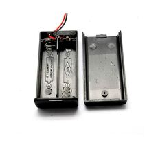 10 PCS AA Dimensione Power Battery Stoccaggio della batteria Portabicchiere per 2 batterie AA con coperchio e interruttore