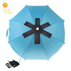 Caricatore a pannello solare pieghevole HAWEEL 42W con ombrello superiore con 5V 3.0A max doppie porte USB, supporto protocollo QC3.0 / FCP / SCP / AFC / SFCP