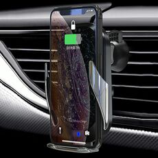 HAMTOD C20 15W Regolabile QI Smart Sensor Presa d'aria per auto Supporto di ricarica wireless per telefoni cellulari da 4,6-7 pollici