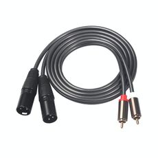 366119-15 Cavo audio da 2 RCA maschio a 2 XLR a 3 pin maschio, lunghezza: 1,5 m
