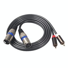 366155-15 Cavo audio da 2 RCA maschio a 2 XLR a 3 pin maschio, lunghezza: 1,5 m