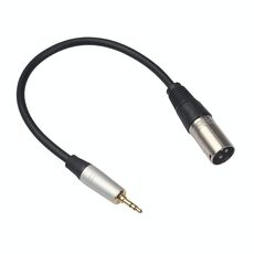 TC210KM173 Cavo audio da 3,5 mm maschio a XLR maschio, lunghezza: 0,3 m