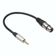 TC210KF183 Cavo audio da 3,5 mm maschio a XLR femmina, lunghezza: 0,3 m