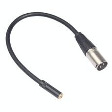 TC227K17-03 Cavo audio da 3,5 mm femmina a XLR maschio, lunghezza: 0,3 m