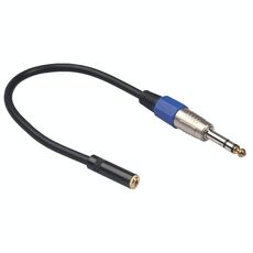 3094MF-03 Cavo audio da 6,35 mm maschio a 3,5 mm femmina, lunghezza: 0,3 m