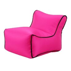 Mini sedili per bambini gonfiabili impermeabili di sodachair mobili per sedile del sedile del fagiolo (sedile rosso rosa)
