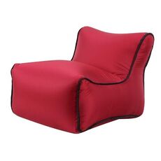 Mini sedili per bambini gonfiabili impermeabili di sodachair mobili sedile per sedile per fagioli (sedile rosso)