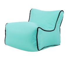 Mini sedili per bambini gonfiabili impermeabili di sodachair mobili sedile per sacchetto di fagioli (sedile verde lago)