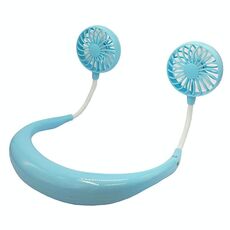 Ventilatore LED da esterno con mini ventilatore da appendere creativo (blu)