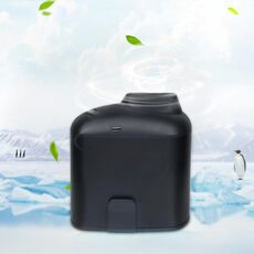 Ventilatore USB portatile da appendere creativo con tre velocità del vento regolabili (nero)