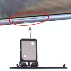 Vassoio per scheda SIM singolo per Sony Xperia 10 Plus (nero)