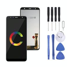 Schermo LCD OEM per Galaxy J4 Core J410F con assemblaggio completo di digitalizzatore (nero)