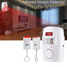 Telecomando wireless Sicurezza domestica wireless Avviso PIR Sensore a infrarossi Sistema di allarme Rilevatore di movimento antifurto Allarme 105DB Sirena