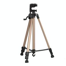 Telefono portatile Live Selfie 3366 Supporto per treppiede DV SLR Fotocamera Autoscatto Full Light Staffa(Oro)