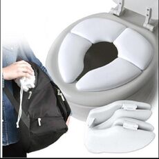 Coprivaso pieghevole per bambini, morbido e delicato sulla pelle. Sedile WC imbottito pieghevole da viaggio per bambini