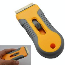 Lama per la rimozione del vetro architettonico da 3 pezzi con manico in plastica