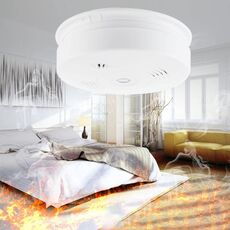 Rilevatore fotoelettrico di fumo e calore 433 MHz (bianco)