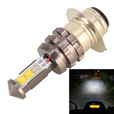PX15D DC12V 5W 350LM 6000K Faro da lavoro universale per motocicletta con 4 perline 3535