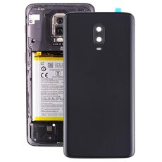 Per OnePlus 6T Cover posteriore della batteria originale con obiettivo della fotocamera (Jet Black)