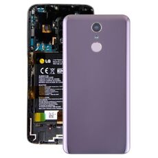 Coperchio posteriore della batteria con obiettivo della fotocamera e sensore di impronte digitali per LG Q7 / Q7 + (viola)