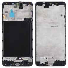 Per Galaxy A10 Alloggiamento frontale Cornice per cornice LCD (Nero)
