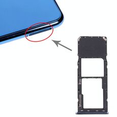 Per Galaxy A7 (2018) / A750F Vassoio scheda SIM + Vassoio scheda Micro SD (Nero)