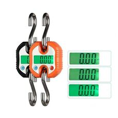 Bilancia a gancio in acciaio inossidabile digitale elettronica portatile resistente da 150 kg, consegna a colori casuali