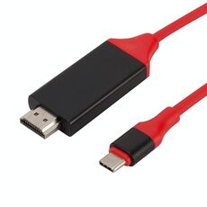 Cavo video in plastica HDMI da USB-C / Type-C 3.1 a 4K HD, lunghezza: 2 m