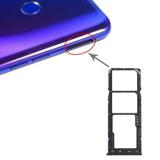 Per OPPO Realme 3 Pro / Realme X Lite Vassoio scheda SIM + Vassoio scheda SIM + Vassoio scheda micro SD (Nero)
