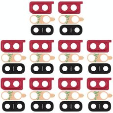 Per Galaxy A20 Copriobiettivo per fotocamera 10 pezzi (rosso)