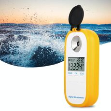DR202 Digital Sea Water Refrattometro Refrattometro Acqua di mare Salinità Contatore specifico Gamma Gravity 0-100 ‰ Chlorinità 0 ~ 57 ‰ Rifrattometro