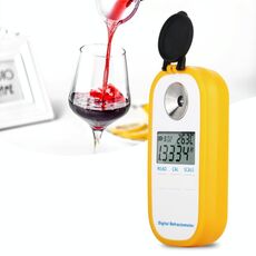 DR401 Display digitale DR401 Rifrattometro Brix 0-50% Gamma di alcol 0 ~ 22% Rifrattometro Birra Vino Vino Frutta Uva Zucchero Saccarimetro