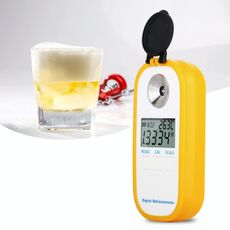 DR402 Digital Birra Rifrattometro Wort Hydrometer Brix Brix 0-50% Concentrazione Metro di concentramento Rifrattometro Tester di alcool di vino elettronico
