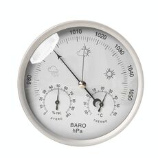 THB9392 132mm Termometro digitale a parete Igrometro per uso domestico Manometro ad alta precisione Strumento per condizioni meteorologiche Barometro