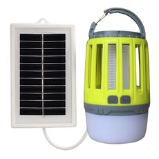 Assassino di zanzare ad energia solare Appeso all'aperto da campeggio Anti-insetti Killer, Colore: Verde chiaro + Pannello solare