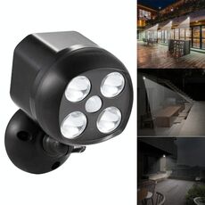 3W 4 LED SMD 3535 Illuminazione per esterni Sensore di movimento senza fili Faretto esterno Lampada da parete a LED