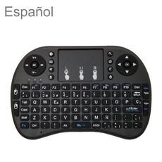 Lingua di supporto: tastiera wireless spagnola i8 Air Mouse con touchpad per Android TV Box e Smart TV e PC Tablet Xbox360 PS3 HTPC / IPTV