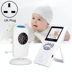 WLSES GB101 Monitor per neonati con telecamera di sorveglianza wireless da 2,4 pollici, spina UK