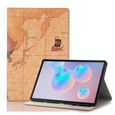Per Galaxy Tab S6 T860 / T865 Custodia in pelle a vibrazione orizzontale con struttura mappa con supporto e slot per schede e portafoglio, consegne a struttura casuale