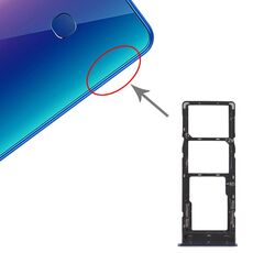 Per Infinix X627 Smart 3 Plus Vassoio per schede SIM + Vassoio per schede SIM + Vassoio per schede Micro SD (blu)